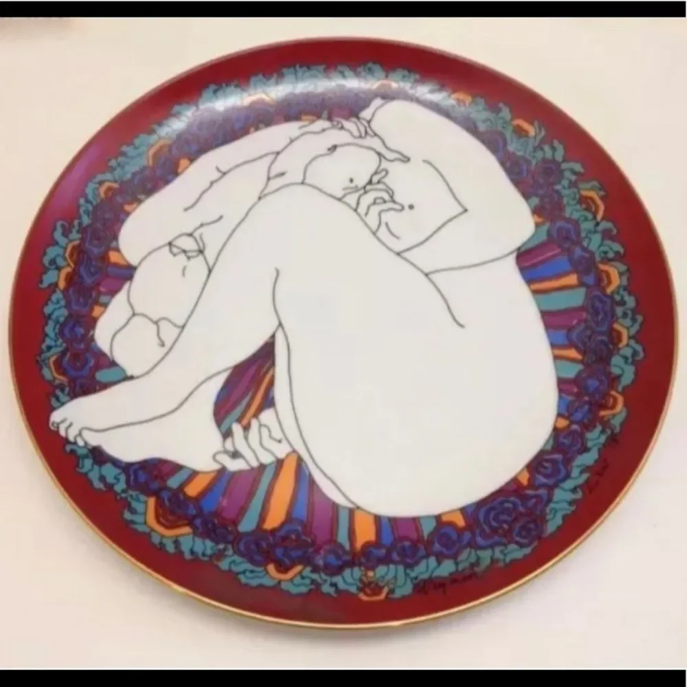 Rare Weyman Lew '78 Nude Art Collector's Plate - Picture 6 of 6